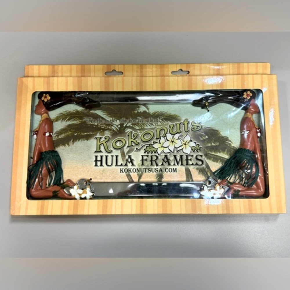 Kokonuts Hula Girl Car License Plate